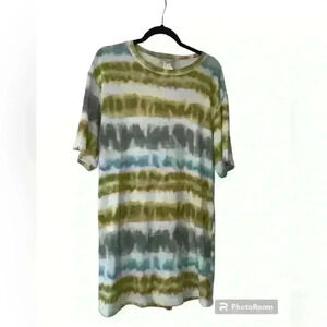 NWT Luxe Tie Dye Shirt Dress Size Small